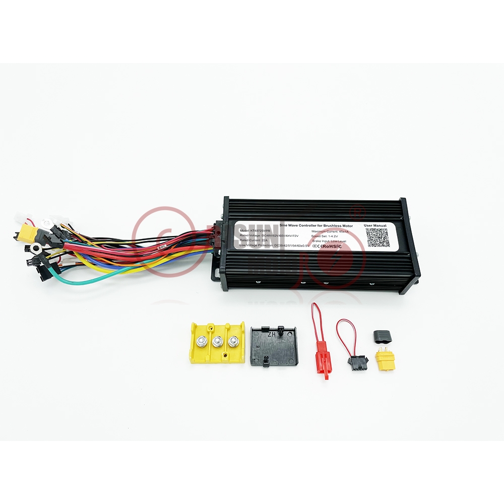 60V 72V 1500W 3000W 45A 3 Mode Sine Wave Ebike Controller With Colorful